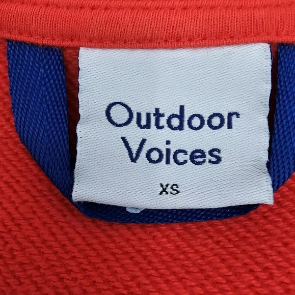 Outdoor Voices “Recreation” Crewneck Sweatshirt In Red Size XS Oversized Comfy - Picture 3 of 7
